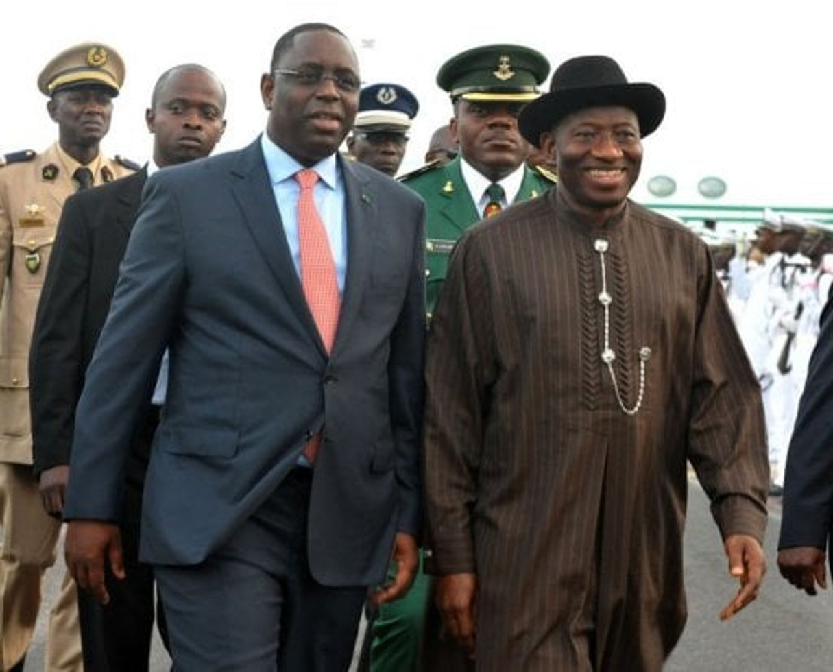 Sénégal: visite du président nigérian Goodluck Jonathan © AFP