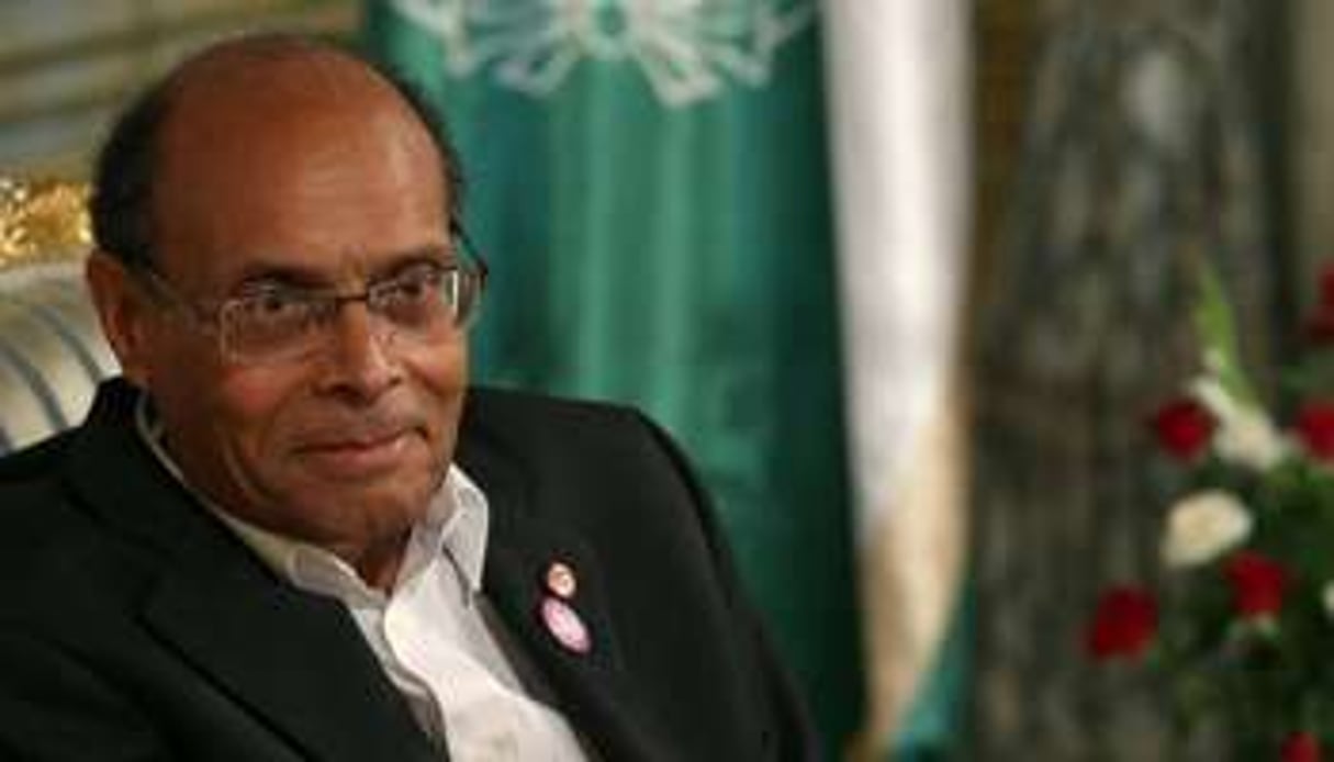 Le président tunisien Moncef Marzouki, le 30 juillet 2012 à Tunis. © AFP