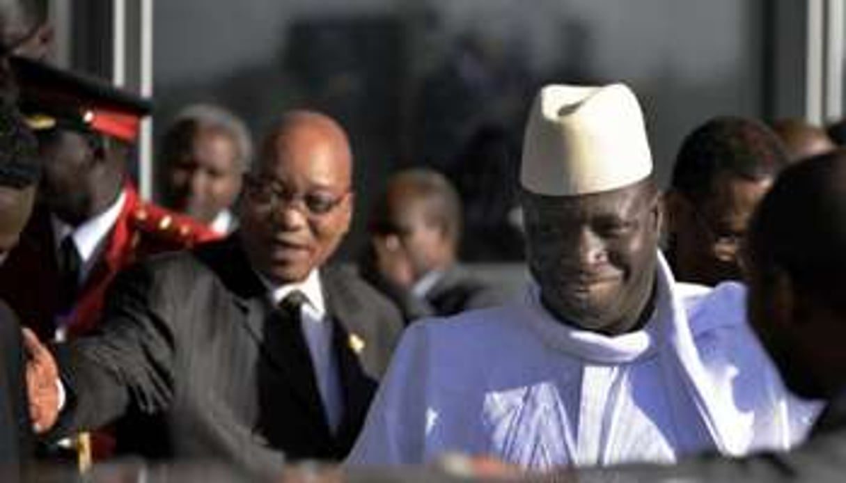 Le président gambien Yahya Jammeh le 30 janvier 2012 à Addis Adeba, en Éthiopie. © AFP