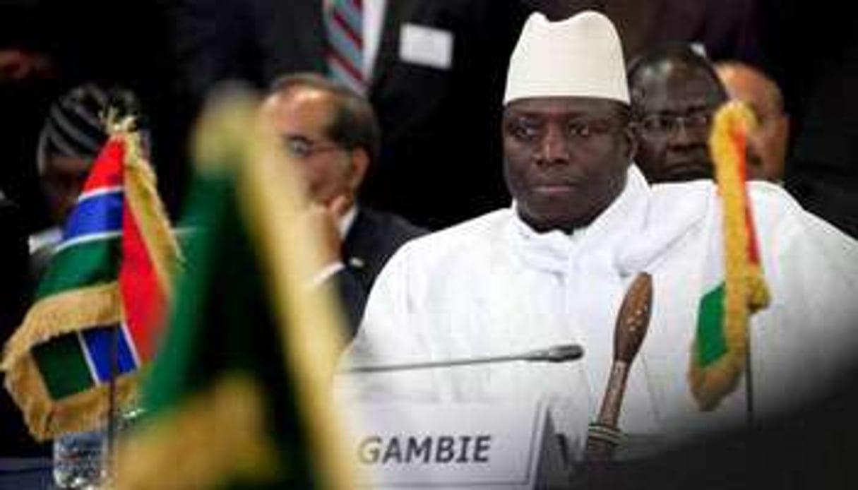 Le président gambien Yahya Jammeh est sous la pression de la communauté internationale. © AFP