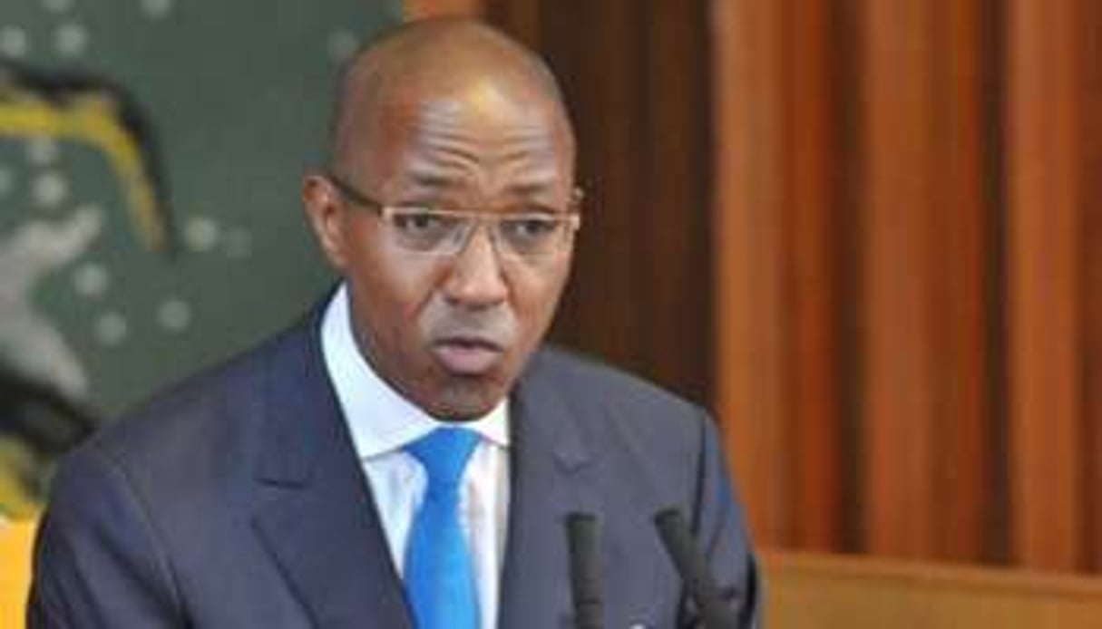 Abdou Mbaye s’est adressé à l’Assemblée nationale le 10 septembre. © AFP