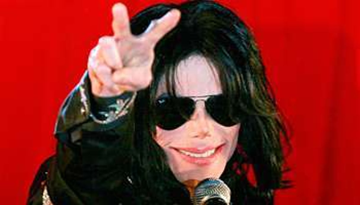 Michael Jackson lors de sa dernière conférence de presse, le 5 mars 2009. © AFP