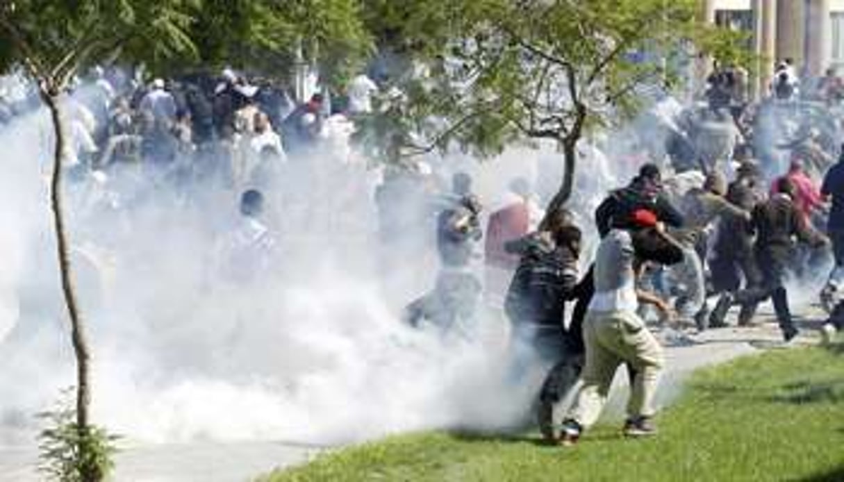 Les forces de l’ordre n’ont pas su contenir les manifestants à Tunis. © Reuters