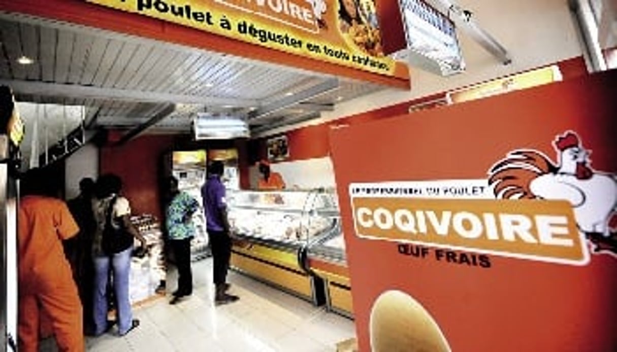 La société mise sur la vente directe, avec des détaillants et des grossistes sous enseigne Coqivoire. © Olivier/JA