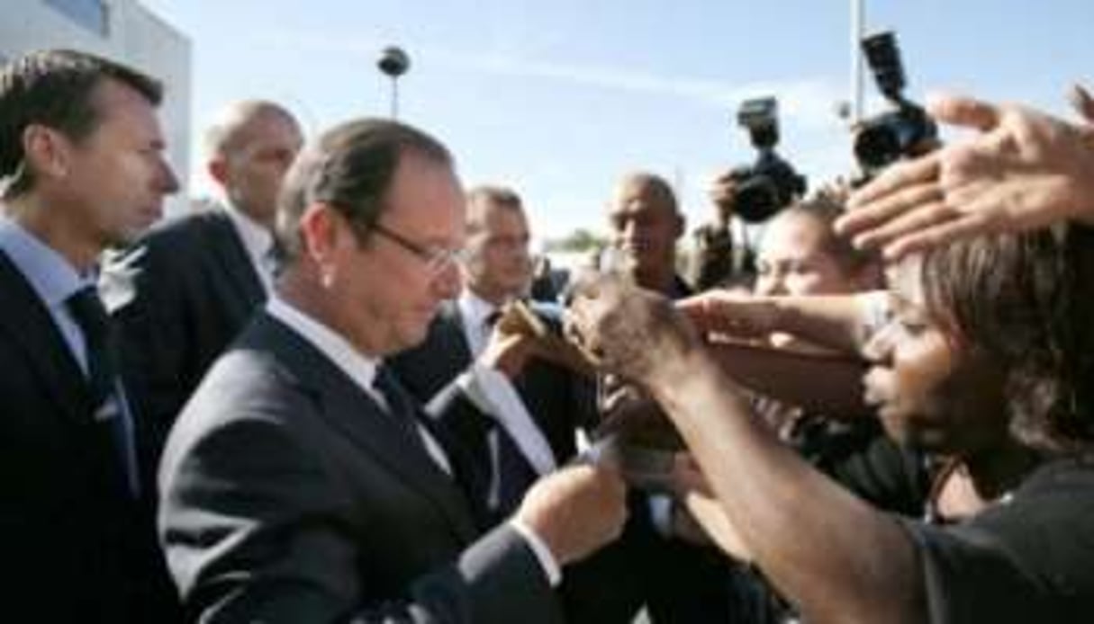 Le président français François Hollande, le 21 septembre 2012 à Drancy, près de Paris. © Kenzo Tribouillard/AFP