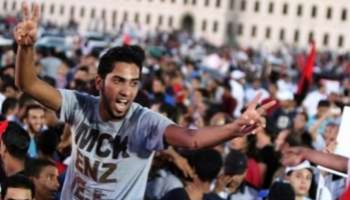 Des milliers de manifestants anti-milices à Benghazi, le 21 septembre 2012. © Abdullah Doma