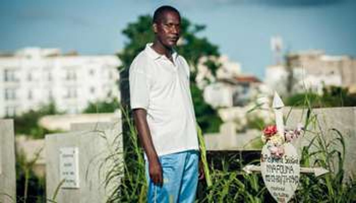 Léandre Coly, rescapé du Joola. © Sylvain Cherkaoui pour J.A.