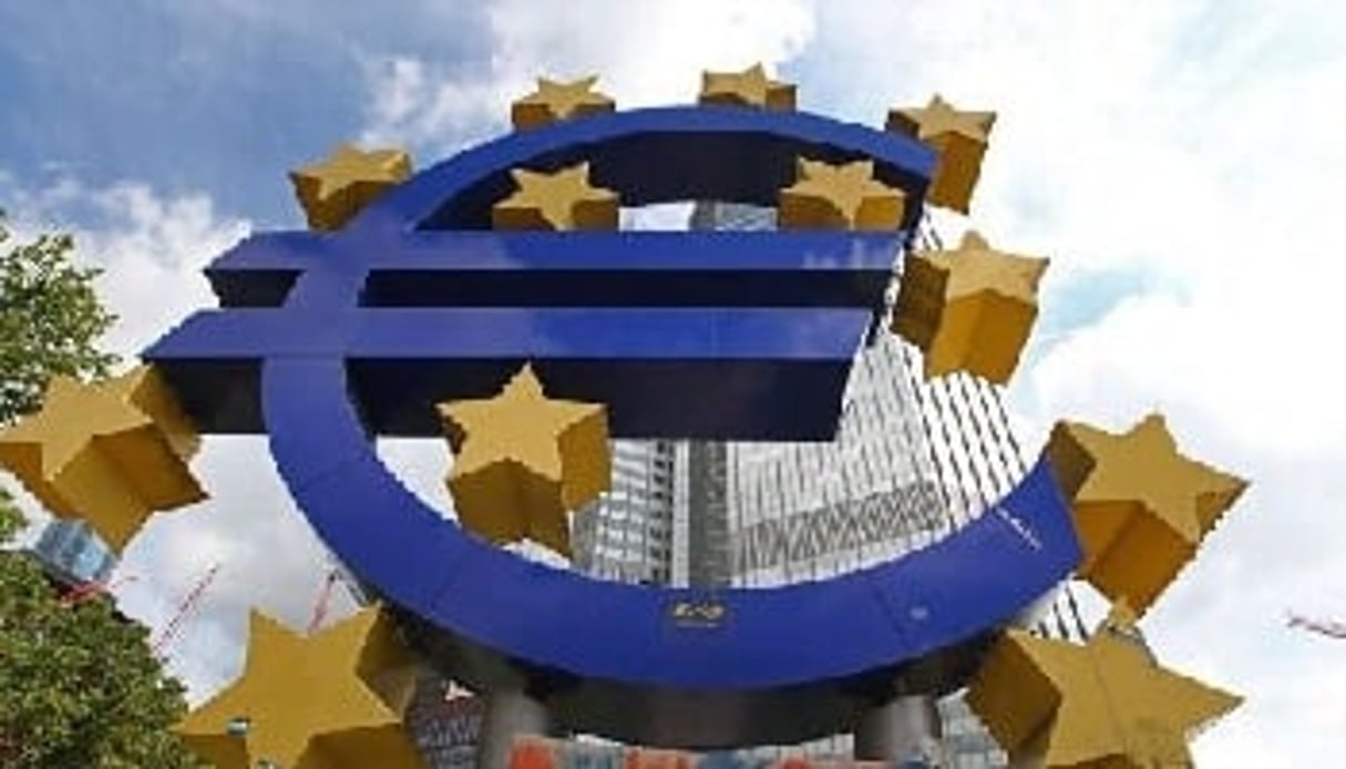 La BCE a calculé que la zone euro serait en récession de 0,4 % en 2012 et que la reprise ne dépasserait pas les 0,5 % en 2013. © AFP