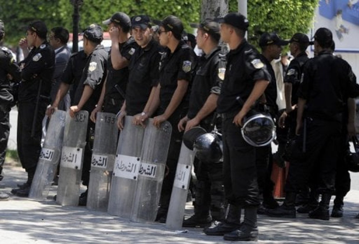 Tunisie: manifestation sans incident des diplômés chômeurs dans Tunis © AFP