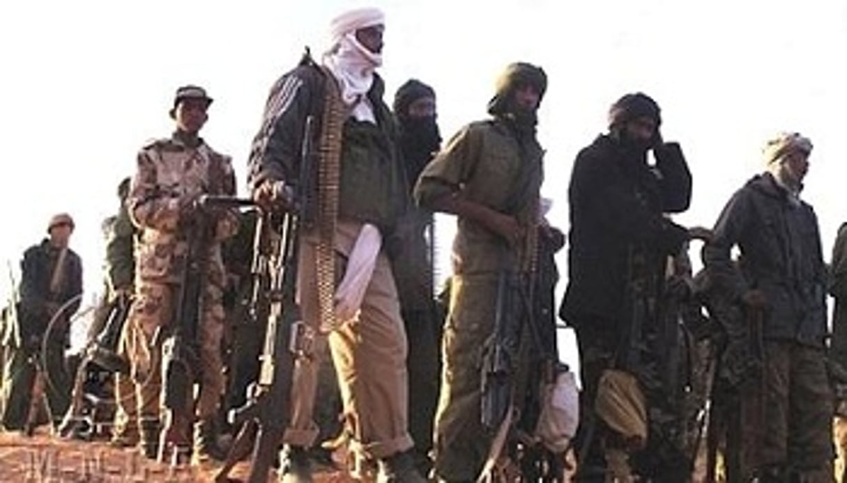 Les Touareg indépendantistes du Mouvement national de libération de l’Azawad (MNLA), quelque part au Mali, au mois de février. © AFP
