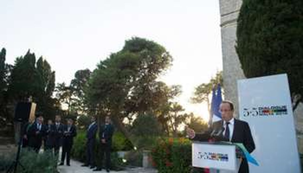 François Hollande lors d’une conférence de presse à l’issue du sommet de Malte, le 5 octobre. © AFP