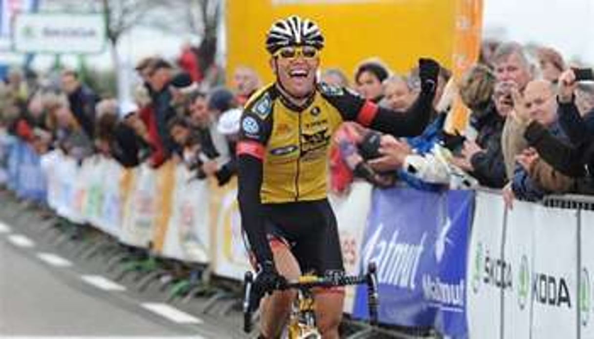 Le Sud-Africain Reinhardt Janse Van Rensburg (MTN Qhubeka) lors du Tour de Bretagne. © Reuters