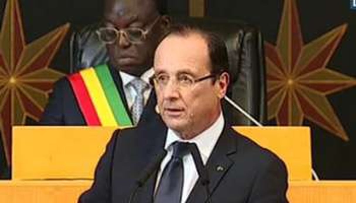 François Hollande a prononcé son discours devant 150 députés sénégalais. © DR