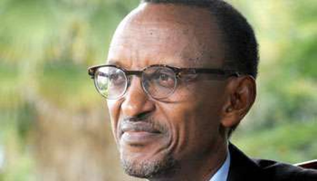 Paul Kagamé, au siège de la présidence, le 21 avril 2012. © Vincent Fournier/J.A.