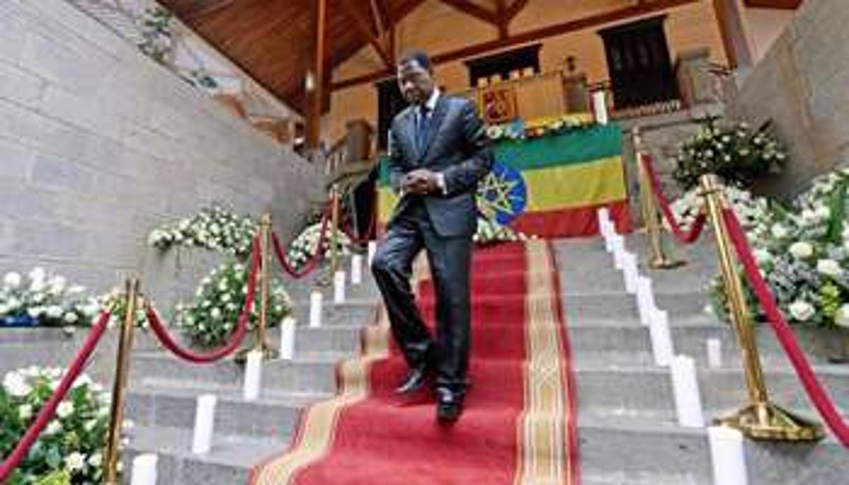 le président béninois, le 1er septembre 2012 à Addis-Abeba en Éthiopie. © AFP