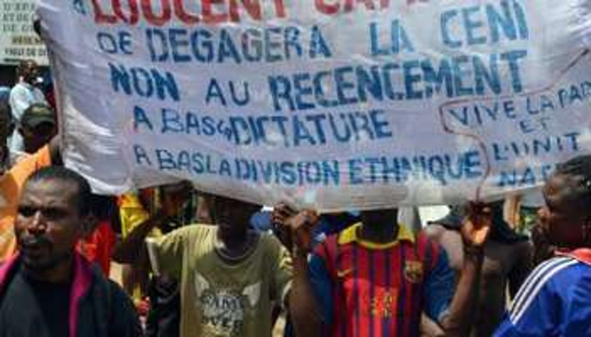 Une manifestation de l’opposition guinéenne en mai 2012. © AFP