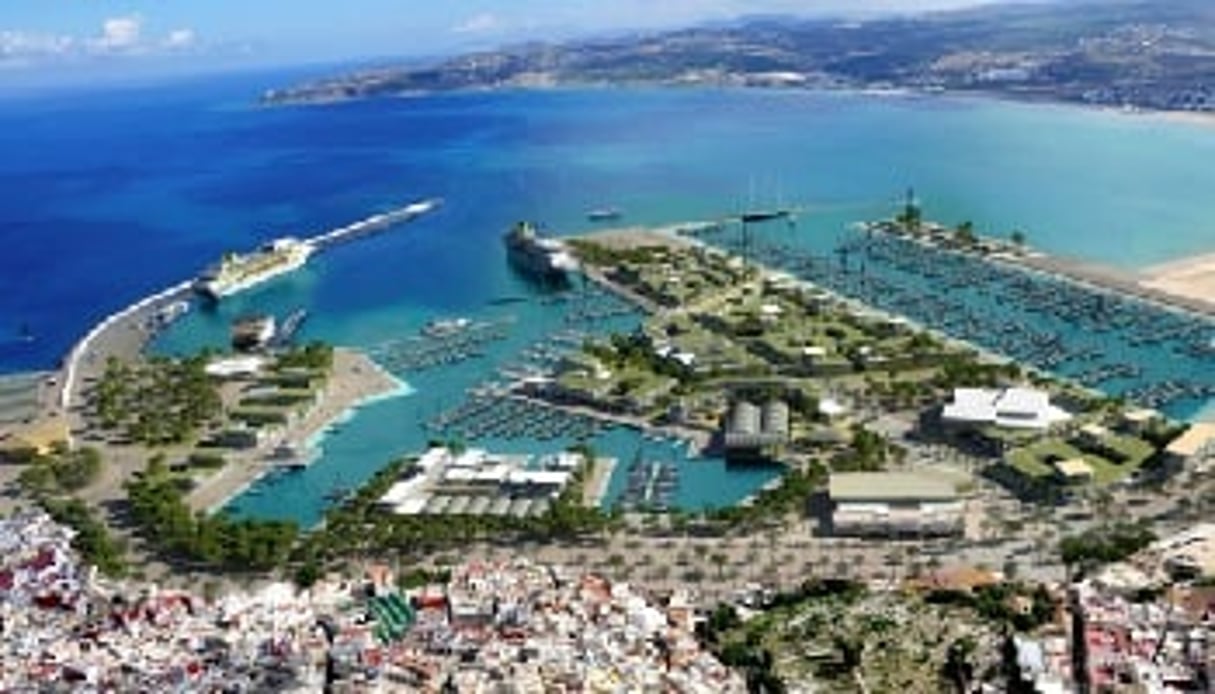 Le futur port de Tanger Ville. La ville ambitionne de devenir l’une des destinations de choix pour les grands paquebots de croisière. DR