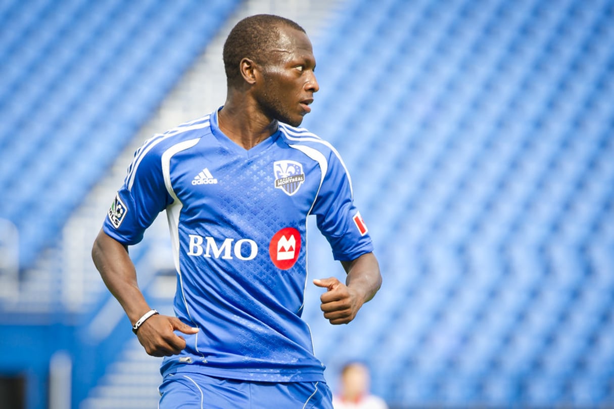 Sanna Nyassi , D’origine gambienne, ce footballeur se fait remarquer dans le championnat nord-américain. © Charles William Pelletier/Impact de Montréal pour J.A.