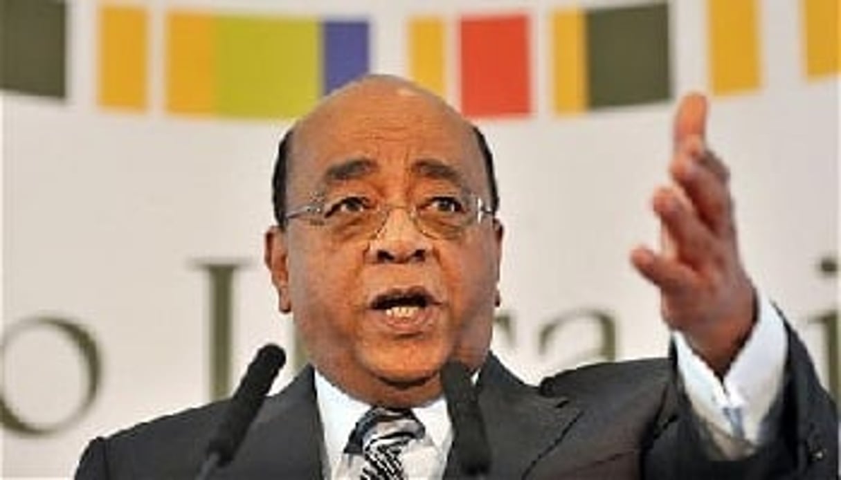 Pour Mo Ibrahim, les hommes d’affaires africains doivent faire plus pour faire passer leurs idées auprès des gouvernements. © AFP