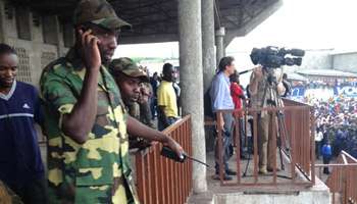 Vianney Kazarama, quelques instants avant son discours, le 21 novembre à Goma. © Pierre Boisselet/J.A.