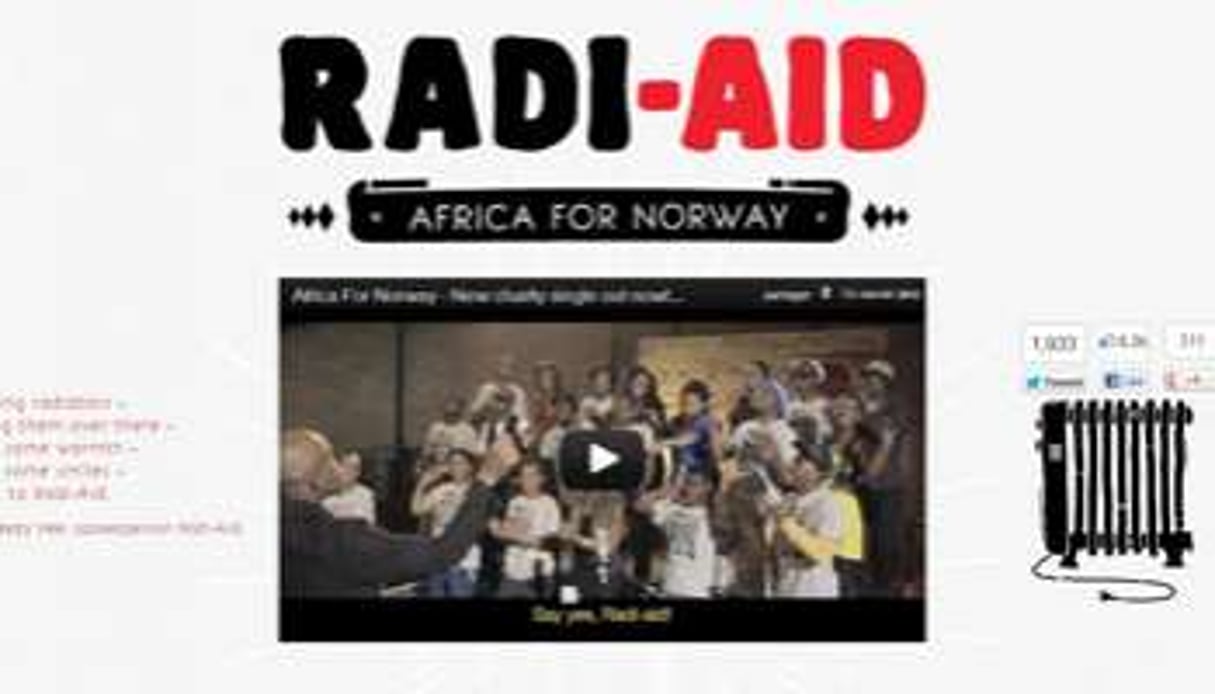 Capture d’écran du site de la campagne « Africa for Norway ». © J.A.