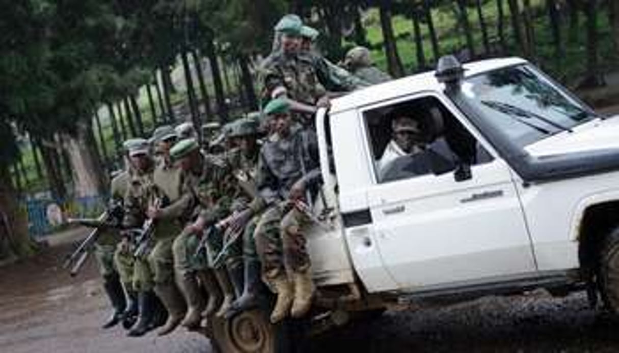 Des rebelles du M23 à l’est de la RDC le 23 juillet 2012. © AFP