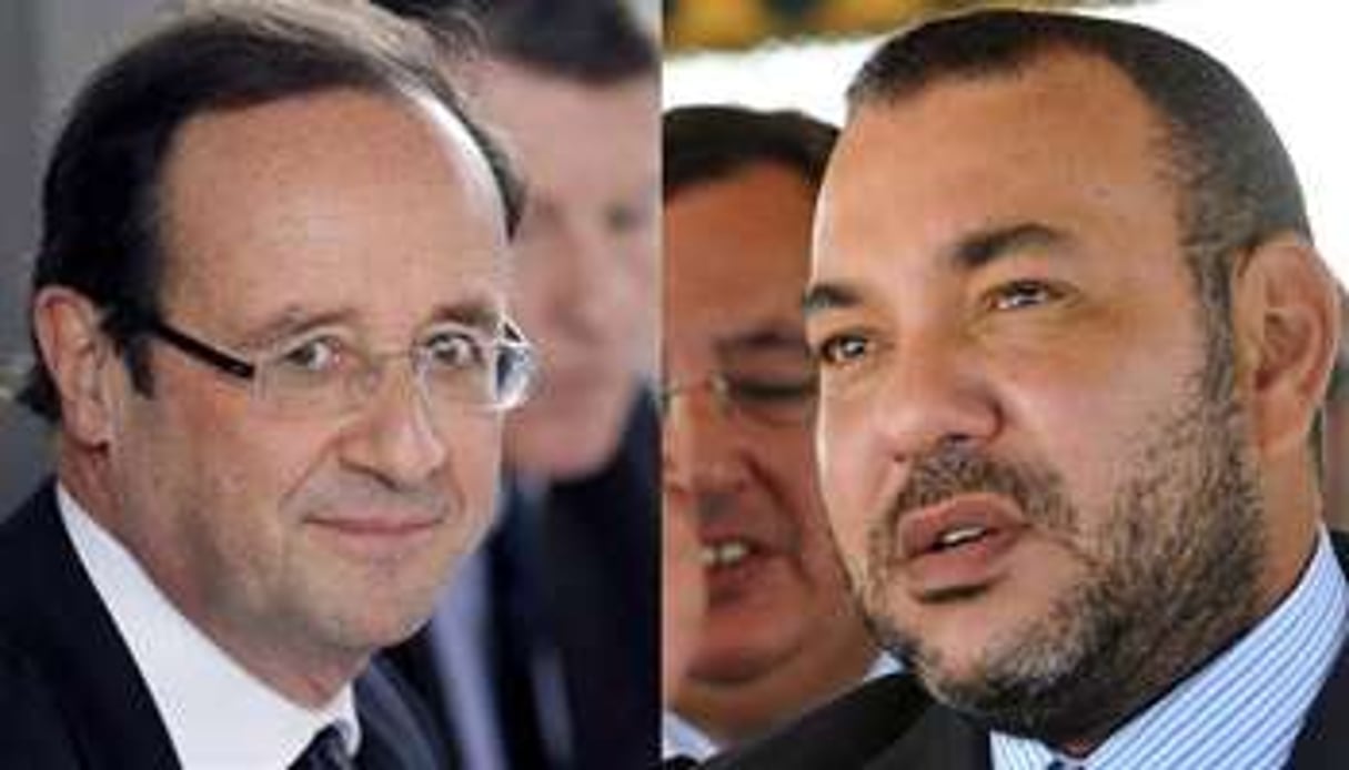 François Hollande et Mohammed VI. © AFP/Montage J.A.