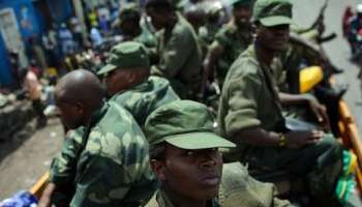 Les rebelles du M23 quittent Goma, le 1er décembre 2012 en RDC. © AFP/Phil Moore