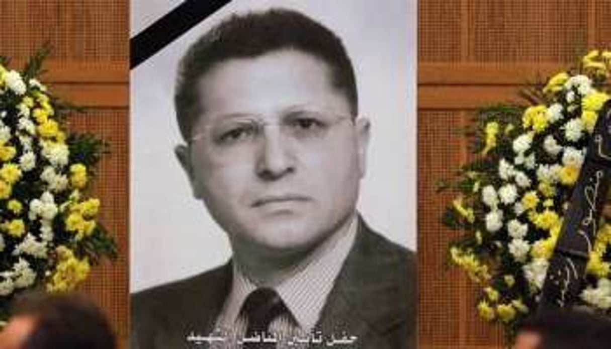 Hommage au dissident libyen Mansour al-Kikhia (portrait), le 2 décembre 2012 à Tripoli. © AFP