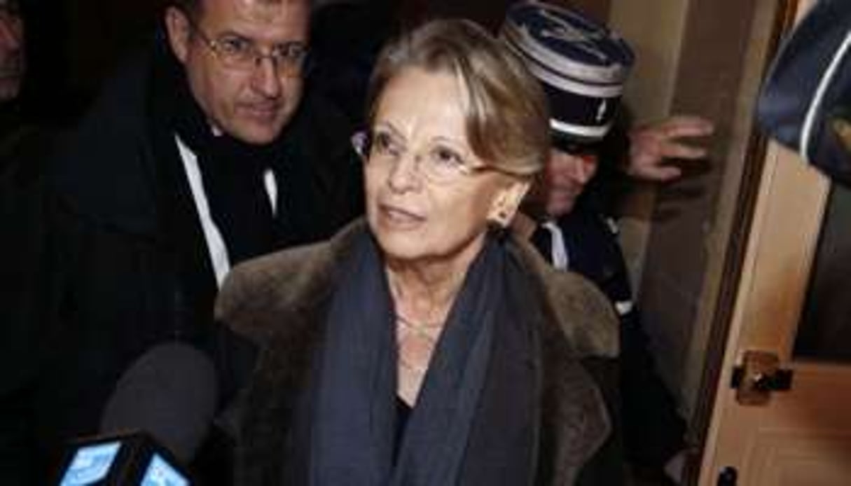 Michèle Alliot-Marie arrive à la cour d’assises de Paris, le 4 décembre 2012. © AFP