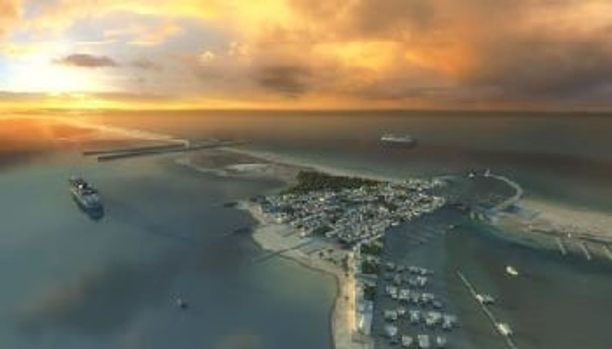 Le projet Nador West Med. Les ports assurent plus de 90% des échanges externes du royaume et constituent un secteur vital pour l’économie nationale. DR