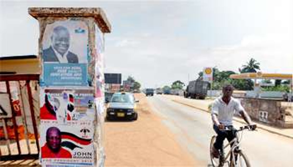 Huit candidats sont en lice, mais au Ghana le bipartisme est très marqué. © Pius Utomi Ekpei/AFP