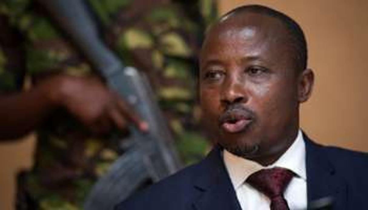 Jean-Marie Runiga, chef politique du M23, à Goma, le 27 novembre 2012. © AFP/Phil Moore