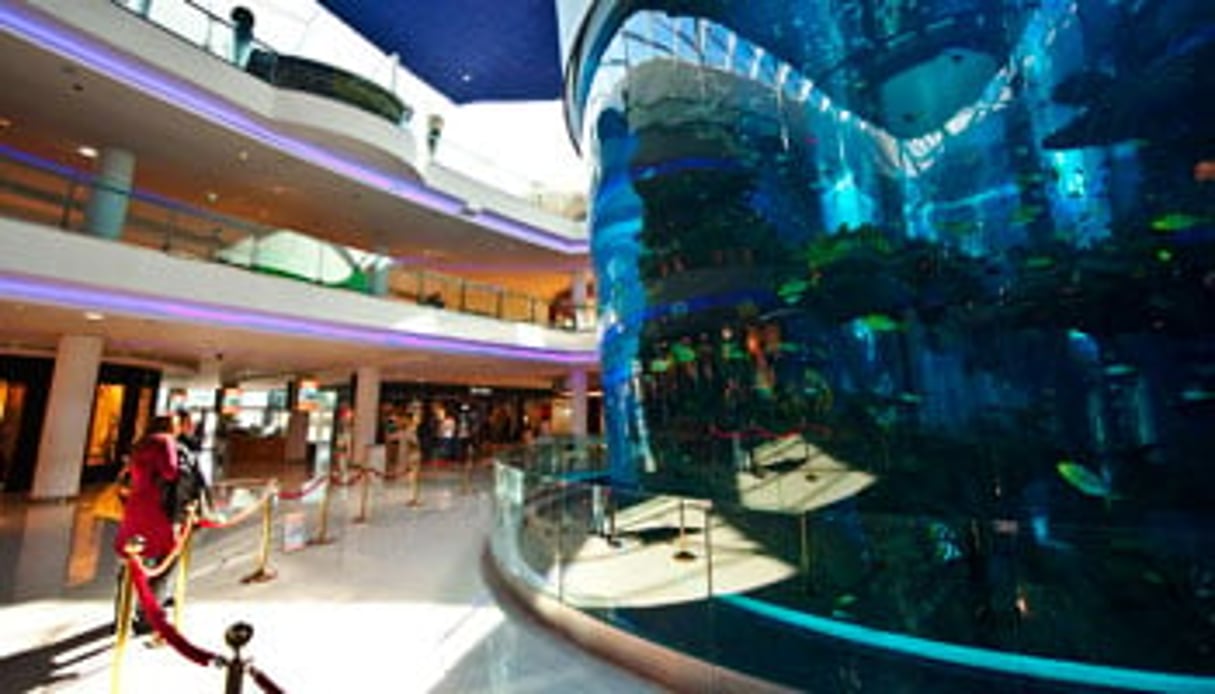 Le complexe de plus de 100 000 m2 abrite notamment un aquarium et le premier cinéma panoramique 3D d’Afrique. © Hassan Ouazzani/JA