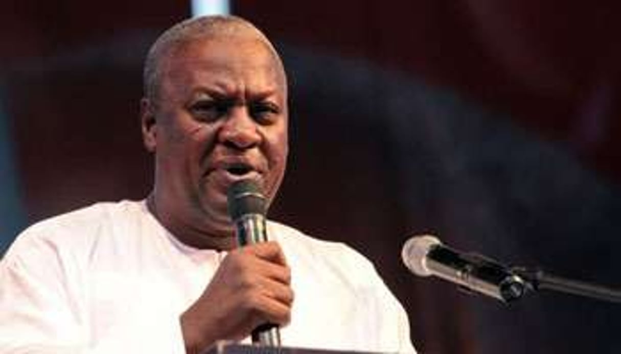 Le président ghanéen John Dramani Mahama, le 10 décembre 2012 à Accra. © AFP