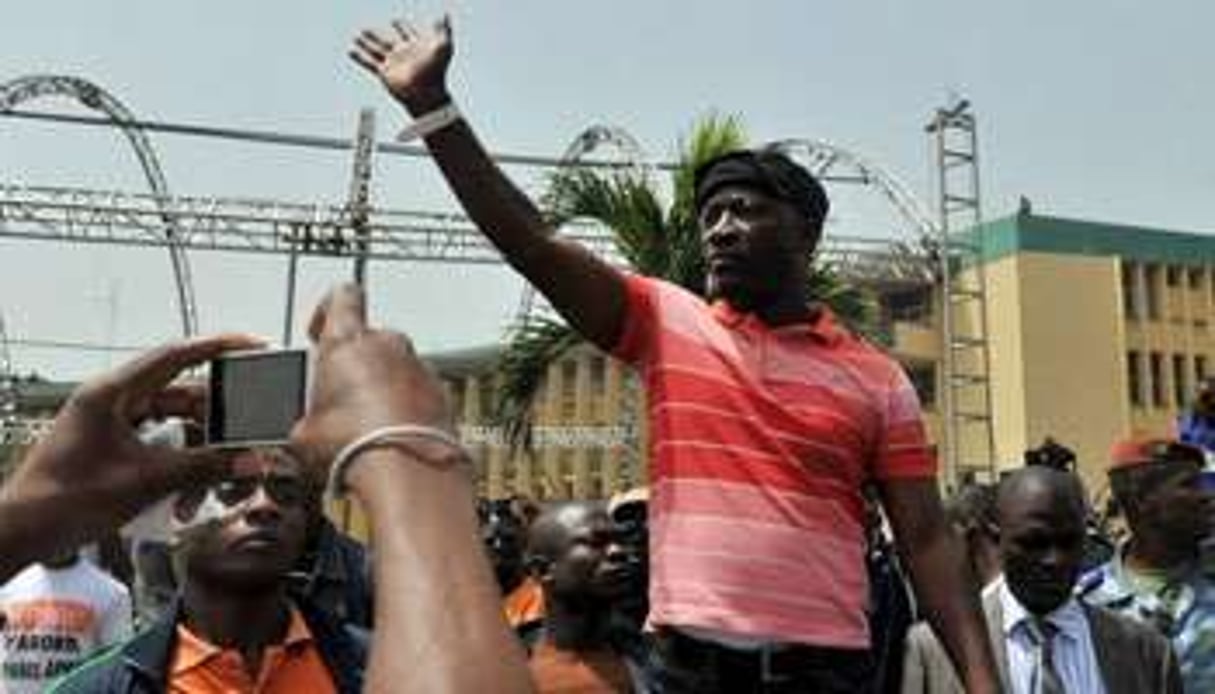 Charles Blé Goudé est inculpé pour « crimes de guerre » par la justice ivoirienne. © AFP