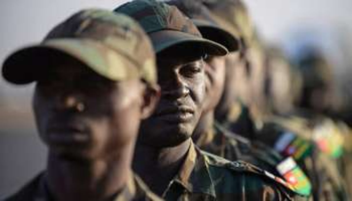 Militaires togolais déployés au Mali dans le cadre de la Misma. © AFP