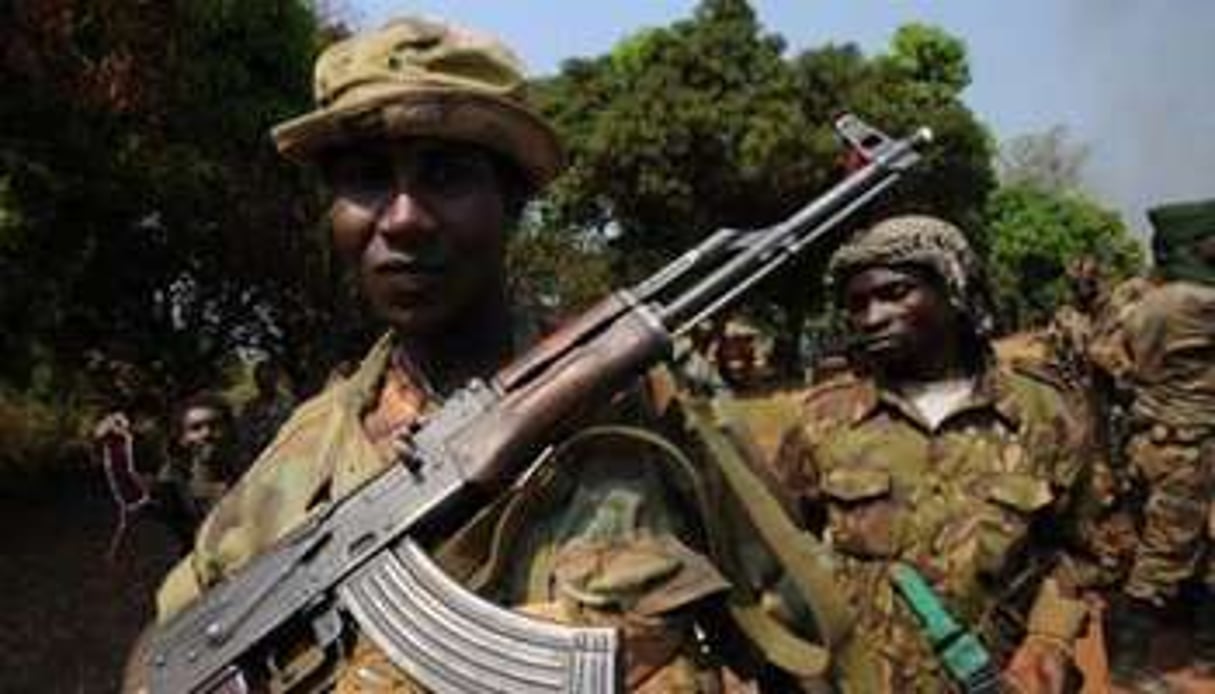 Des soldats de la coalition Séléka. © AFP