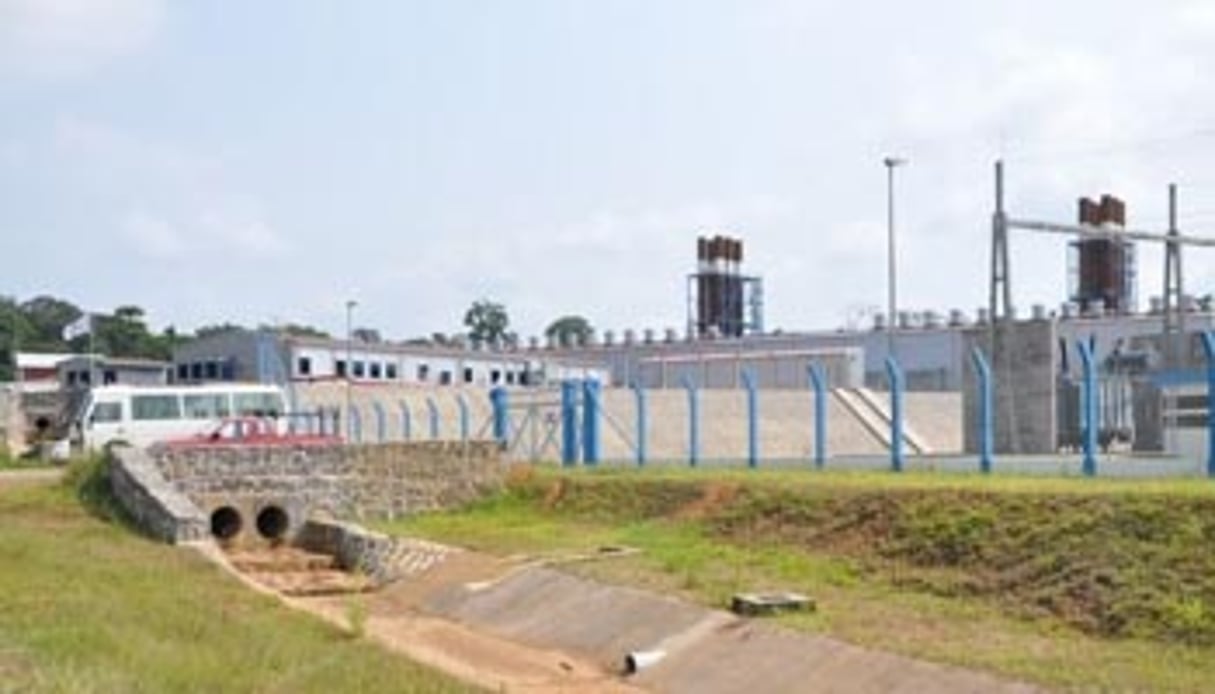 La nouvelle centrale de Kribi, dont l’entrée en activité était prévue fin 2012. © AESSonel