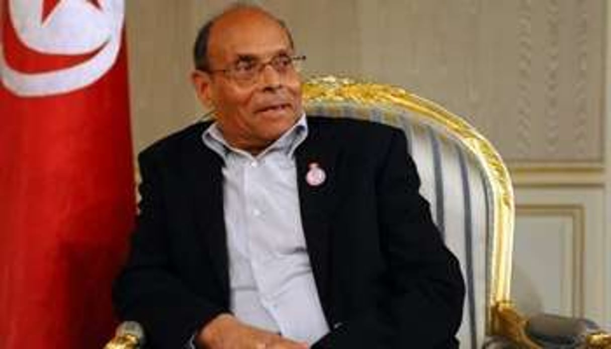 Moncef Marzouki, le 14 janvier 2013 à Tunis. © Fethi Belid/AFP