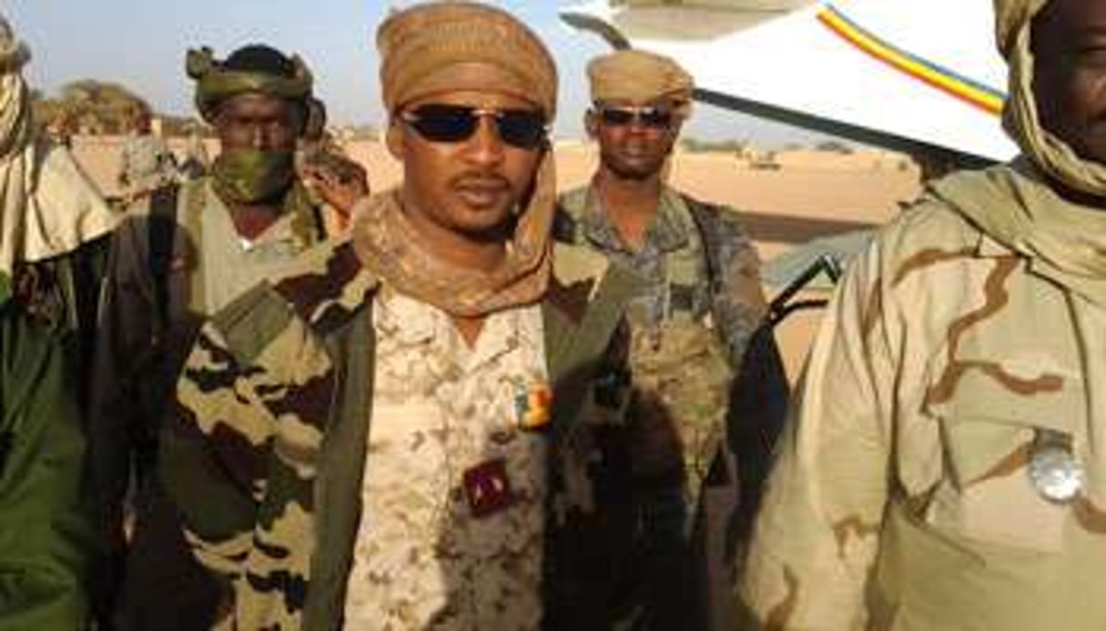 Le général Mahamat Idriss Déby Itno à Kidal (Mali), le 4 février. © DR