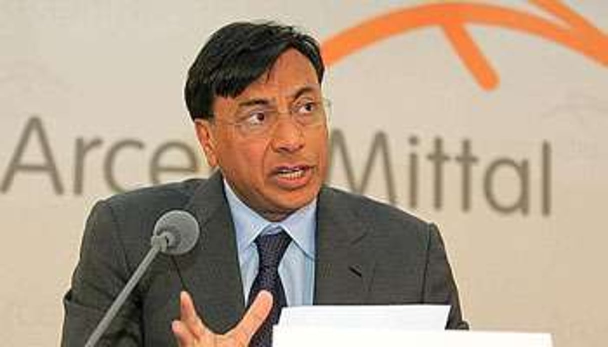 Laskhmi Mittal, PDG du groupe de sidérurgie ArcelorMittal. © AFP