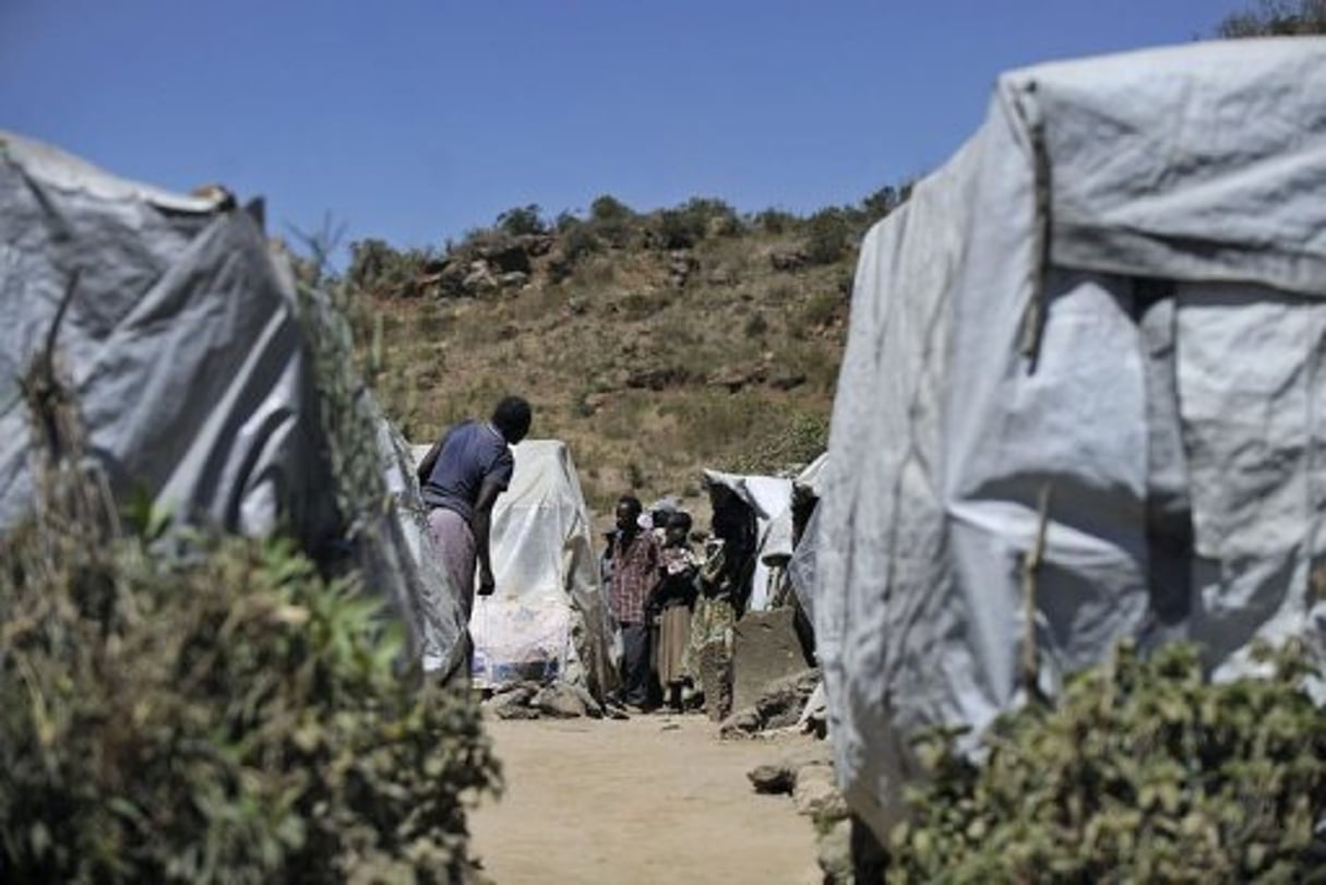 Kenya: des familles déplacées par les violences de fin 2007, apeurées et abandonnées © AFP