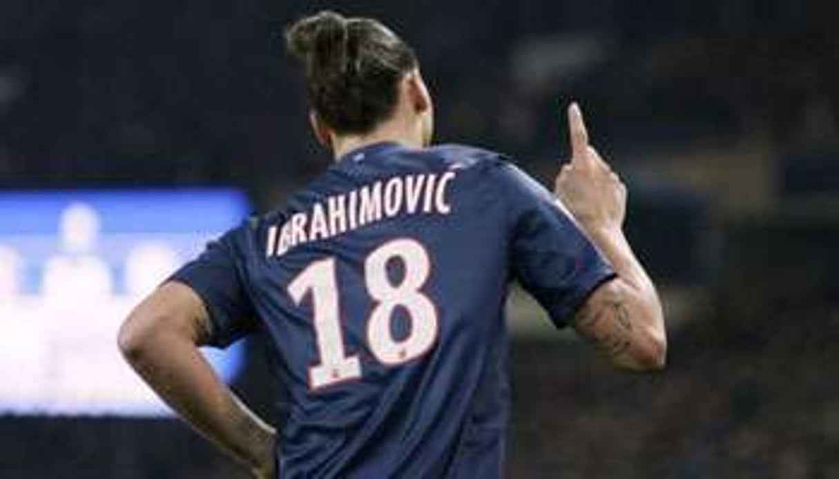Zlatan Ibrahimovic, la star du PSG (France). © AFP