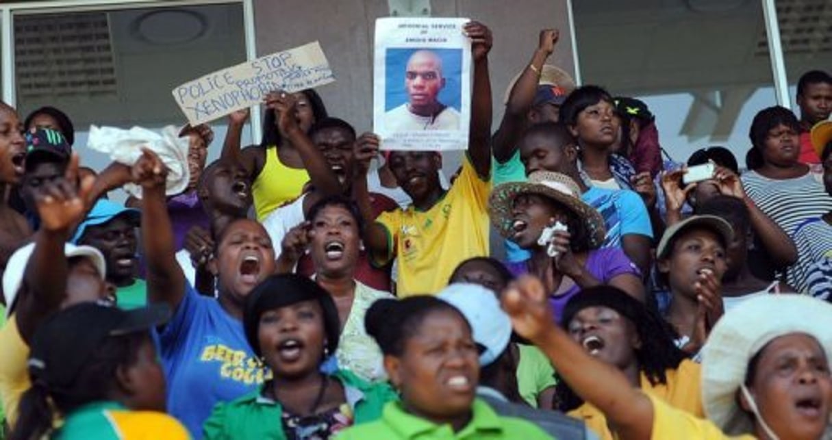 Afrique du Sud: cérémonie pour le Mozambicain tué par la police © AFP