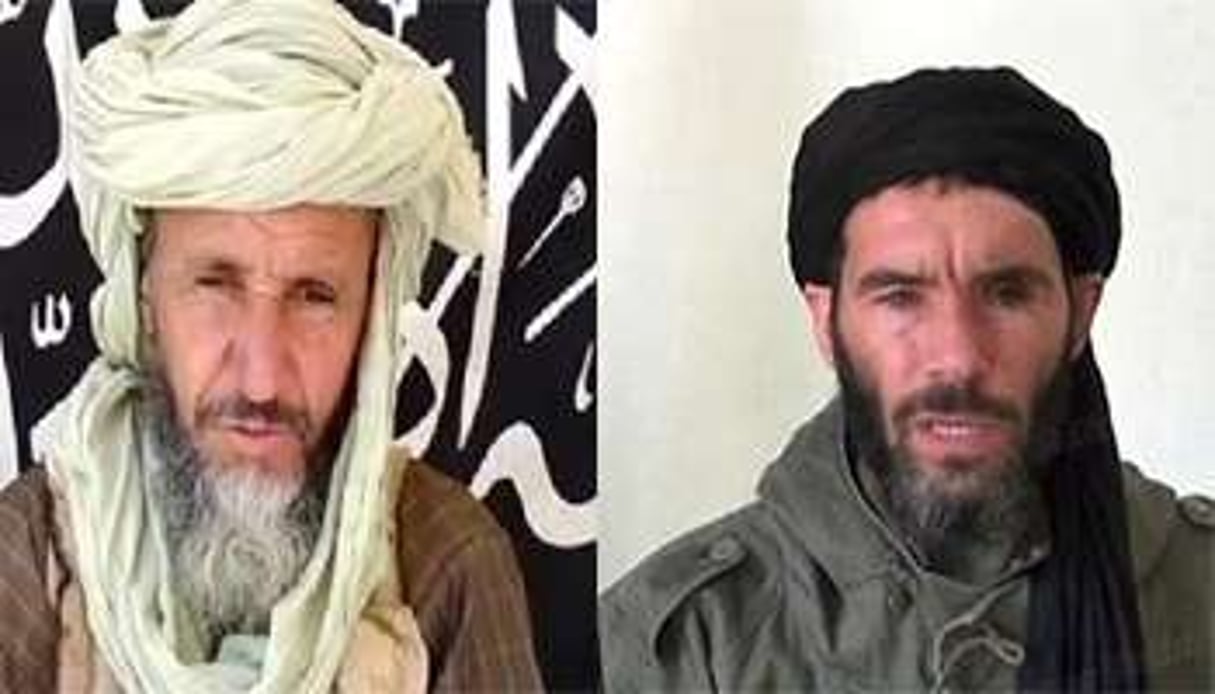 Selon le Tchad, les deux terroristes Abou Zeid et Mokhtar Belmokhtar seraient morts au Mali. © DR/Montage J.A.
