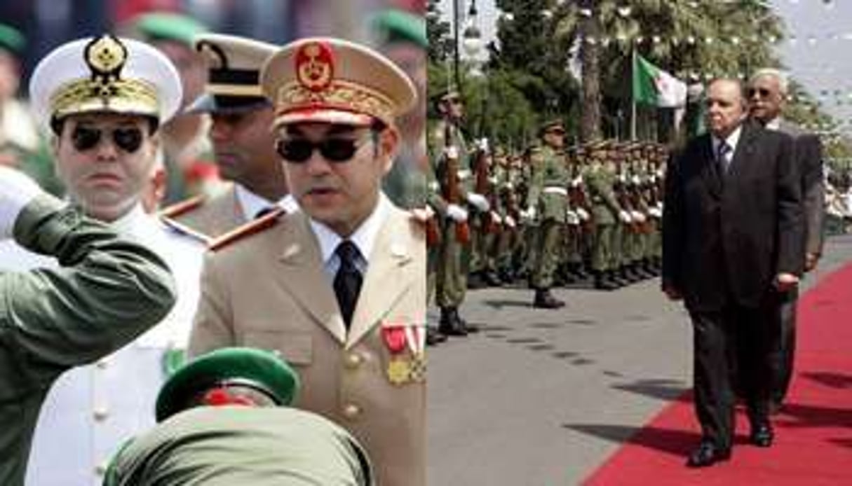 Mohammed VI (g) et Abdelaziz Bouteflika (d). © AFP/Montage J.A