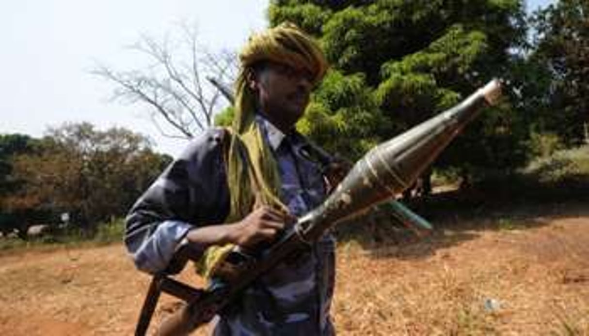 Un combattant de la Séléka, début janvier 2013. © AFP