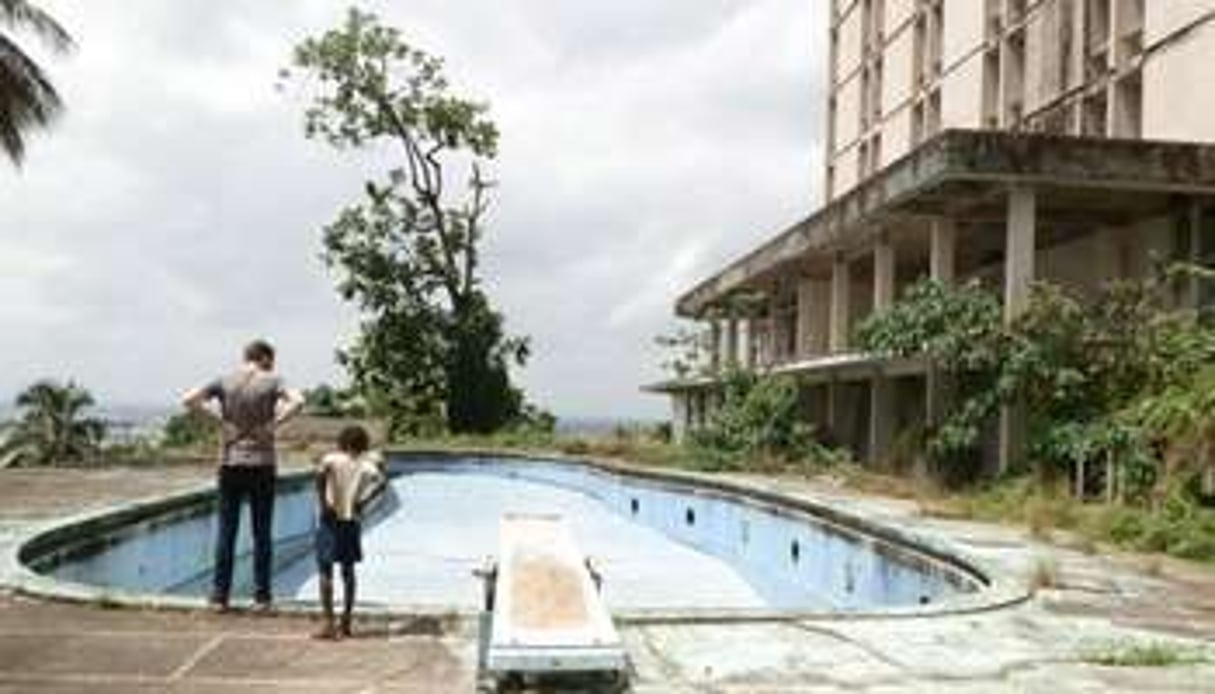 La piscine était surnommée « le rein » en raison de sa forme. © DR