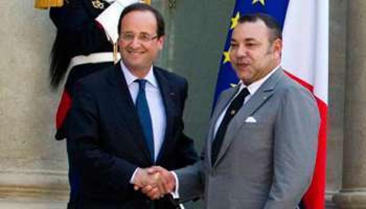 François Hollande a reçu Mohammed VI, le 24 mai à l’Elysée. © Joel Saget / AFP